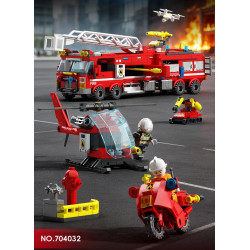 SEMBO 704032 Xếp hình lắp ráp ghép mô hình Anh Hùng Thành Phố: Cứu Hỏa