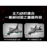 SEMBO 201410 Xếp hình lắp ráp ghép mô hình Bộ máy bay chiến đấu tàng hình J-20
