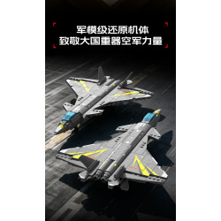 SEMBO 201410 Xếp hình lắp ráp ghép mô hình Bộ máy bay chiến đấu tàng hình J-20