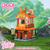 GUDI 51018 Fantasy Town Xếp hình lắp ráp ghép mô hình Thị trấn ẩm thực 4 loại: Cửa hàng kem Sweet Star, Cửa hàng Lẩu Xiangju, Cửa hàng Sushi Duoxi, Cửa hàng Pizza Zhishi
