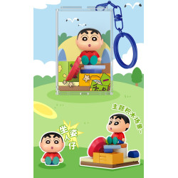 AREA-X AB0179 Xếp hình lắp ráp ghép mô hình Crayon Shin-chan: Đi chơi cùng nhau, phụ kiện cầm tay