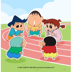 AREA-X AB0179 Xếp hình lắp ráp ghép mô hình Crayon Shin-chan: Đi chơi cùng nhau, phụ kiện cầm tay