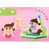 AREA-X AB0179 Xếp hình lắp ráp ghép mô hình Crayon Shin-chan: Đi chơi cùng nhau, phụ kiện cầm tay
