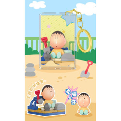 AREA-X AB0179 Xếp hình lắp ráp ghép mô hình Crayon Shin-chan: Đi chơi cùng nhau, phụ kiện cầm tay