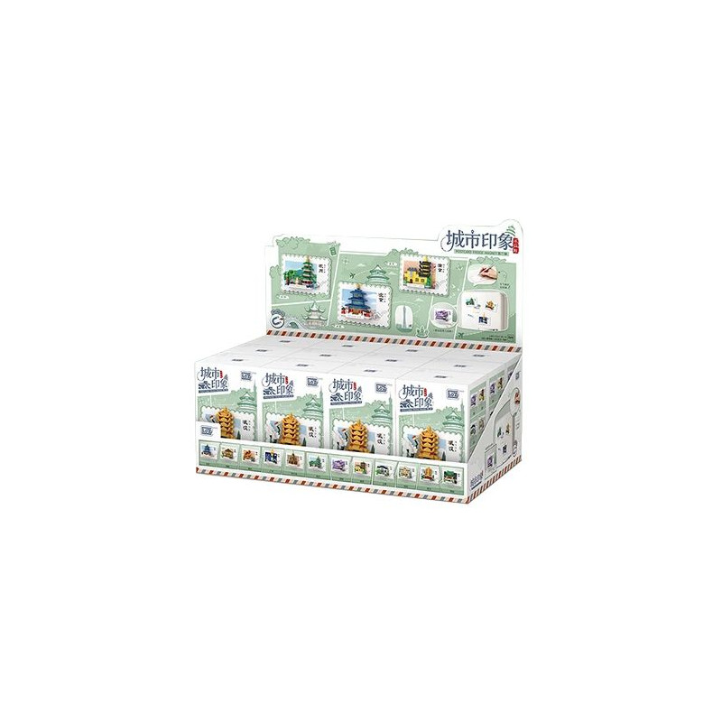 LOZ 8703 Xếp hình lắp ráp ghép mô hình City Impression Blind Box Phiên bản thứ 2 12 mẫu Bắc Kinh, Thành Đô, Trùng Khánh, Quảng Châu, Cáp Nhĩ Tân, Hàng Châu, Côn Minh, Nam Kinh, Thượng Hải, Thẩm Dương, Vũ Hán, Tây An