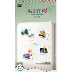 LOZ 8703 Xếp hình lắp ráp ghép mô hình City Impression Blind Box Phiên bản thứ 2 12 mẫu Bắc Kinh, Thành Đô, Trùng Khánh, Quảng Châu, Cáp Nhĩ Tân, Hàng Châu, Côn Minh, Nam Kinh, Thượng Hải, Thẩm Dương, Vũ Hán, Tây An