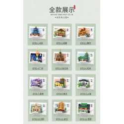 LOZ 8703 Xếp hình lắp ráp ghép mô hình City Impression Blind Box Phiên bản thứ 2 12 mẫu Bắc Kinh, Thành Đô, Trùng Khánh, Quảng Châu, Cáp Nhĩ Tân, Hàng Châu, Côn Minh, Nam Kinh, Thượng Hải, Thẩm Dương, Vũ Hán, Tây An