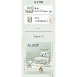 LOZ 8703 Xếp hình lắp ráp ghép mô hình City Impression Blind Box Phiên bản thứ 2 12 mẫu Bắc Kinh, Thành Đô, Trùng Khánh, Quảng Châu, Cáp Nhĩ Tân, Hàng Châu, Côn Minh, Nam Kinh, Thượng Hải, Thẩm Dương, Vũ Hán, Tây An