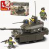 SLUBAN M38-B0287 B0287 0287 M38B0287 38-B0287 non  XE TĂNG M1A2 bộ đồ chơi xếp lắp ráp ghép mô hình Military Army Quân Sự Bộ Đội 219 khối