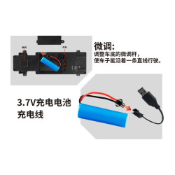 AchKo 70022 Xếp hình lắp ráp ghép mô hình Xe cảnh sát màu đen 1:16