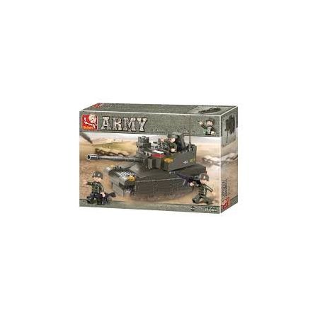 SLUBAN M38-B0285 B0285 0285 M38B0285 38-B0285 Xếp hình kiểu  MILITARY ARMY Leopard 2A6M Xe Tăng Con Báo 217 khối