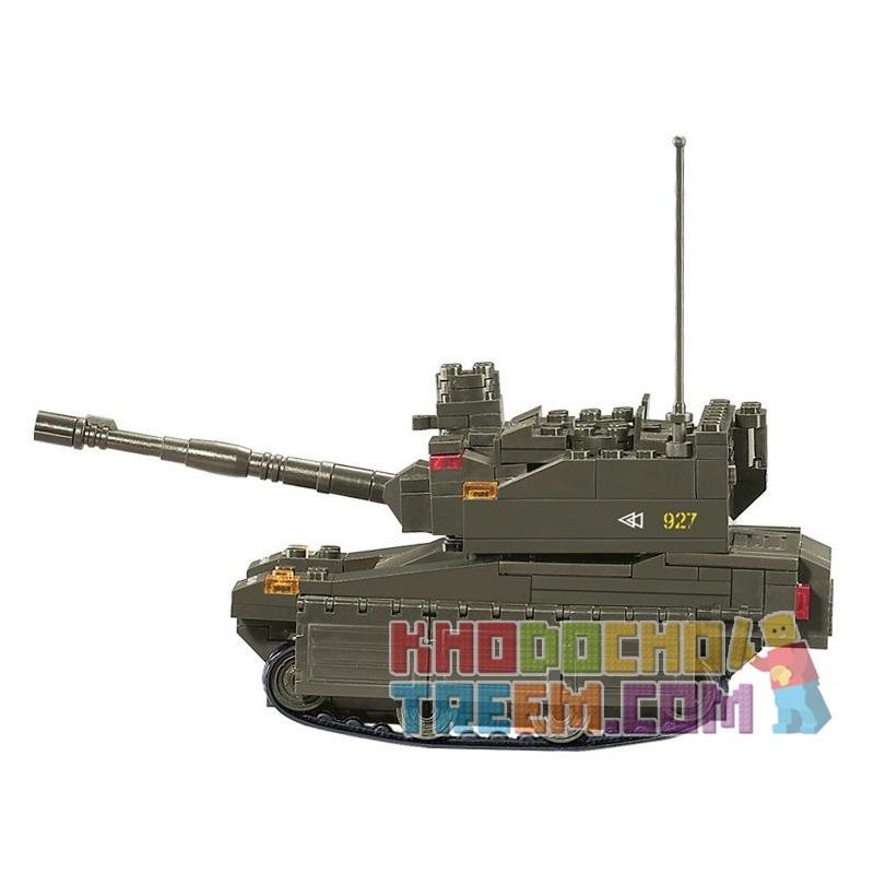 SLUBAN M38-B0285 B0285 0285 M38B0285 38-B0285 Xếp hình kiểu  MILITARY ARMY Leopard 2A6M Xe Tăng Con Báo 217 khối