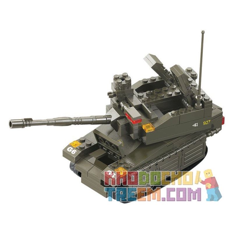 SLUBAN M38-B0285 B0285 0285 M38B0285 38-B0285 Xếp hình kiểu  MILITARY ARMY Leopard 2A6M Xe Tăng Con Báo 217 khối