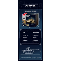 Sluban M38-B1535 Xếp hình lắp ráp ghép mô hình Xe tăng hạng trung Panther G-S