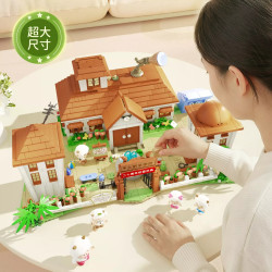 Wekki 518211 Xếp hình lắp ráp ghép mô hình Con dê dễ chịu và con sói to lớn: Lễ kỷ niệm 20 năm thành lập trường cừu to béo