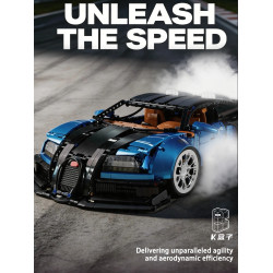 Lingrui Model Jimu Liangpin 10553 Bugatti Veyron Xếp hình lắp ráp ghép mô hình Bugatti Veyron