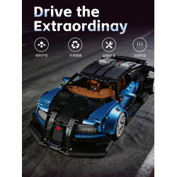 Lingrui Model Jimu Liangpin 10553 Bugatti Veyron Xếp hình lắp ráp ghép mô hình Bugatti Veyron
