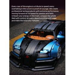 Lingrui Model Jimu Liangpin 10553 Bugatti Veyron Xếp hình lắp ráp ghép mô hình Bugatti Veyron