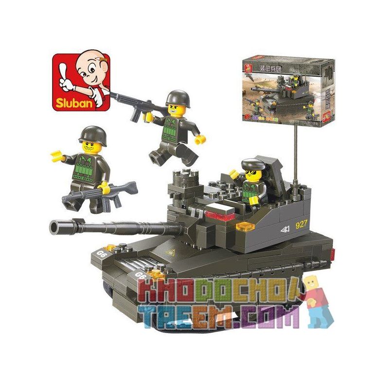 SLUBAN M38-B0285 B0285 0285 M38B0285 38-B0285 Xếp hình kiểu  MILITARY ARMY Leopard 2A6M Xe Tăng Con Báo 217 khối
