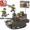 SLUBAN M38-B0285 B0285 0285 M38B0285 38-B0285 Xếp hình kiểu  MILITARY ARMY Leopard 2A6M Xe Tăng Con Báo 217 khối