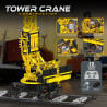small angle JD149 Tower Crane Xếp hình lắp ráp ghép mô hình Cẩu tháp