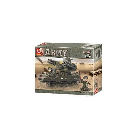 SLUBAN M38-B0283 B0283 0283 M38B0283 38-B0283 Xếp hình kiểu  MILITARY ARMY TOR-M1 Rocket Launcher Xe Phóng Tên Lửa 207 khối