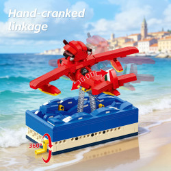 JIESTAR JJ9255 Aircraft Porco Rosso Xếp hình lắp ráp ghép mô hình Porco Rosso