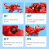 JIESTAR JJ9255 Aircraft Porco Rosso Xếp hình lắp ráp ghép mô hình Porco Rosso