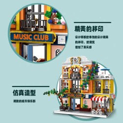 MORKMODEL MORK UrGe XMORK 20116 City Music Club Xếp hình lắp ráp ghép mô hình câu lạc bộ âm nhạc