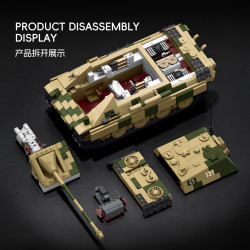 Tikka TK8005 Panzer Panther 131 Xếp hình lắp ráp ghép mô hình Xe tăng báo gêpa 131