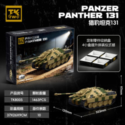 Tikka TK8005 Panzer Panther 131 Xếp hình lắp ráp ghép mô hình Xe tăng báo gêpa 131