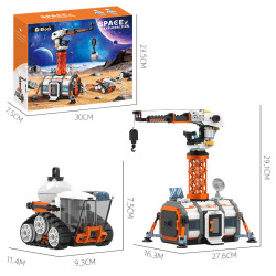 iBlock LL001 Xếp hình lắp ráp ghép mô hình căn cứ thám hiểm mặt trăng