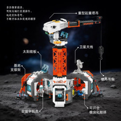 iBlock LL001 Xếp hình lắp ráp ghép mô hình căn cứ thám hiểm mặt trăng