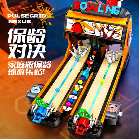 XINZHUAN XZ0020 Bowling Xếp hình lắp ráp ghép mô hình Trận đấu bowling giữa hai người chơi