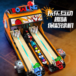 XINZHUAN XZ0020 Bowling Xếp hình lắp ráp ghép mô hình Trận đấu bowling giữa hai người chơi