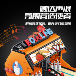 XINZHUAN XZ0020 Bowling Xếp hình lắp ráp ghép mô hình Trận đấu bowling giữa hai người chơi