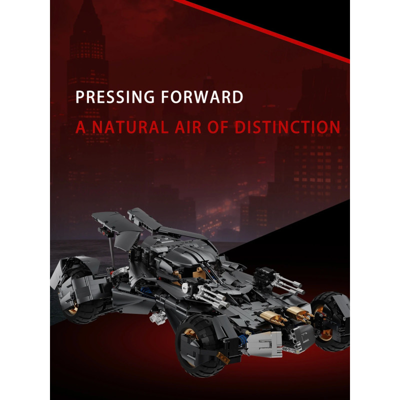 Lingrui Model Jimu Liangpin 10569 Xếp hình lắp ráp ghép mô hình Batmobile
