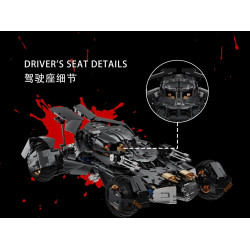 Lingrui Model Jimu Liangpin 10569 Xếp hình lắp ráp ghép mô hình Batmobile