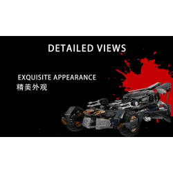 Lingrui Model Jimu Liangpin 10569 Xếp hình lắp ráp ghép mô hình Batmobile