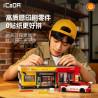 CaDA DoubleE C66025 Xếp hình lắp ráp ghép mô hình Trạm dịch vụ ô tô Shell