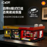 CaDA DoubleE C66025 Xếp hình lắp ráp ghép mô hình Trạm dịch vụ ô tô Shell