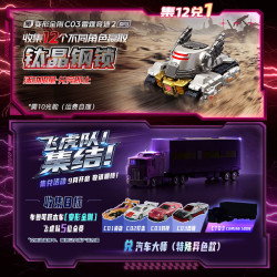 BLOKEES 75609 Xếp hình lắp ráp ghép mô hình Máy biến áp: Hộp mù ô tô C03 Thunder Racing 2 1:64
