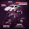 BLOKEES 75609 Xếp hình lắp ráp ghép mô hình Máy biến áp: Hộp mù ô tô C03 Thunder Racing 2 1:64