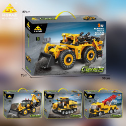 KAZI GBL BOZHI KY80473 Xếp hình lắp ráp ghép mô hình Xe cào đá cứng SHANXI 2 thay đổi