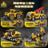 KAZI GBL BOZHI KY80473 Xếp hình lắp ráp ghép mô hình Xe cào đá cứng SHANXI 2 thay đổi