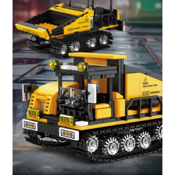 KAZI GBL BOZHI KY80475 Xếp hình lắp ráp ghép mô hình Xe tải khai thác EVE chuyển đổi 2