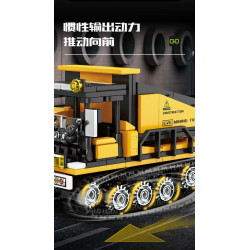 KAZI GBL BOZHI KY80475 Xếp hình lắp ráp ghép mô hình Xe tải khai thác EVE chuyển đổi 2