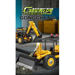 KAZI GBL BOZHI KY80476 Xếp hình lắp ráp ghép mô hình Xe nâng hai chiều JCE 2 biến thể