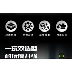 KAZI GBL BOZHI KY80476 Xếp hình lắp ráp ghép mô hình Xe nâng hai chiều JCE 2 biến thể