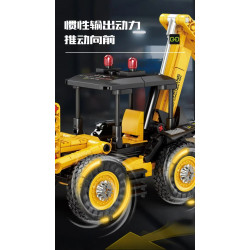 KAZI GBL BOZHI KY80476 Xếp hình lắp ráp ghép mô hình Xe nâng hai chiều JCE 2 biến thể